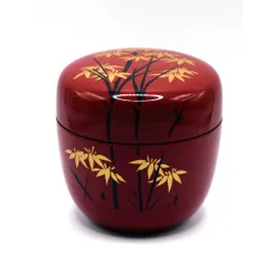 雁に葦蒔絵 大平棗 落雁 螺鈿 茶道具 雁に葦蒔絵 大平棗 落雁 螺鈿 茶道具