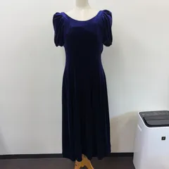 フラダンス ダンス衣装 ワンピース ドレス ムームー 紫 ベロア地