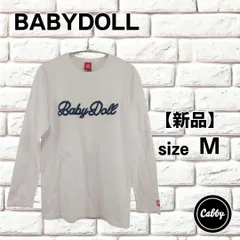 【新品タグ付き】BABYDOLL ベビードール　長袖Tシャツ　デニムロゴ　サイズM
