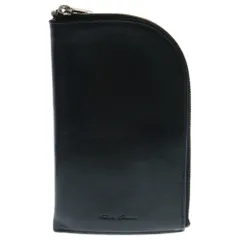 ＊RD　Rick Owens リックオウエンス　ブラックウォレット　レザー Rick Owens リックオウエンス SS24 LIDO ZIPPED WALLET / BLK
