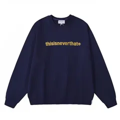 thisisneverthat ネイビー スウェット Sサイズ M thisisneverthat(ディスイズネバーザット) スウェット