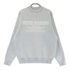 サイズ：4 MUTA MARINE ムータマリン  フロントロゴ 長袖ニットセーター  グレー系 [240101473183] ゴルフウェア メンズ ストスト