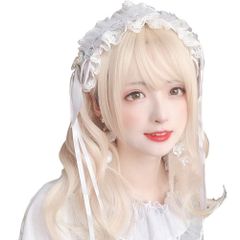 仮装 パーティー レディース 女性 演劇 小顔 お姫 ゆめかわいい 日常 森ガール ゴシック かつら ゴスロリ 巻き髪 セミロング wig （ゴールド） 金髪 コスプレ 47cm 耐熱ウィッグ GAL系 原宿風 (ゴールド) ロリータ ウィッグ