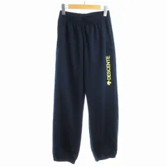 デサント DESCENTE トラックパンツ ジョガーパンツ ジャージ ロゴプリント 裾ゴム M 紺 ネイビー /SEのサムネイル