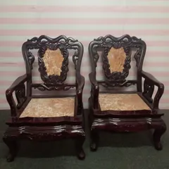 ◯ 椅子 チェア 大理石風 レトロ 1人掛け 当時物 家具 アンティーク調 A3