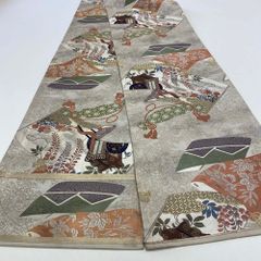 丸帯 アンティーク ヴィンテージ 全通 金帯 404cm 花嫁衣装 貸衣装 中古 リサイクル 結婚式 婚礼 着付け 舞台 きもの 着物 4106