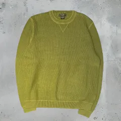 VA-48 80s〜90s ビンテージ Eddie Bauer エディーバウアー コットン ニット セーター サイズ L  米国製 メンズ オールド グリーン