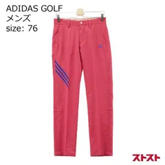 ADIDAS GOLF アディダスゴルフ パンツ プリント ロゴ 刺繍 ピンク系 76 ［240001857688］
