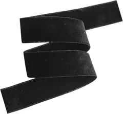 特価【MOKUBA】4000両面別珍　9mm×10m #3ブラック　日本製 ベッチンリボン MOKUBA4000(木馬 別珍リボン)｜服飾用・手芸素材専門店