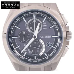 CITIZEN シチズン AT8040-57E アテッサ ダイレクトフライト クロノグラフ スーパーチタニウム エコドライブ
