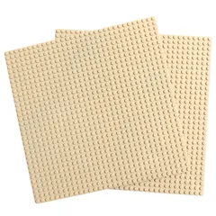 【在庫処分】2枚セット 32×32ポッチ (ベージュ) 互換性 プレート ブロック 基礎板 EMY