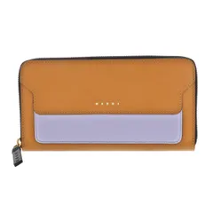 【中古】 MARNI （マルニ） 長財布 財布 ラウンドファスナー 長財布(小銭入有)  Brown ﾌﾞﾗｳﾝ PFMOE11U23 leather used:Aのサムネイル