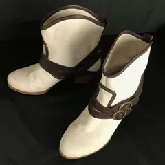SEE BY CHLOE★ショートブーツ【36/22.5-23.5/白/white】オールレザー/エンジニア/ウエスタン/Shoes◆pWB84-10<sale>のサムネイル