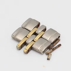 セイコー ドルチェ 8J41-6120 純正コマ 2コマ シルバー×ゴールド 16mm用 メンズ腕時計用 OWD 2000000 NSK