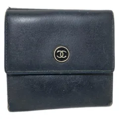 CHANEL 二つ折り財布　ミニ財布　ココボタン　ココマーク シャネル 二つ折り財布 ココマーク マトラッセ クラシック