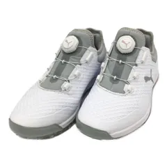 中古 プーマ PUMA ゴルフシューズ  23cm ホワイト グレー プロアダプト アルファキャット ディスク スパイクレス [376924-01]