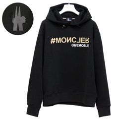 75 MONCLER GRENOBLE モンクレール グルノーブル 8G00032 80451 ブラック パーカー スウェット ロゴ