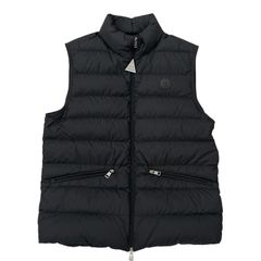 【MONCLER】モンクレール トロンパン TREOMPAN GILET ダウンベスト ナイロン メンズ サイズ2 黒 ブラック