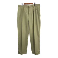 Polo by Ralph Lauren ポロ ラルフローレン 2タック スラックス パンツ グリーン (メンズ W36 L30) 中古 古着 R4813