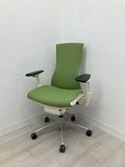 【中古品】ハーマンミラー 可動肘付エンボディチェア CN122AWAAXT91BB3008 グリーン