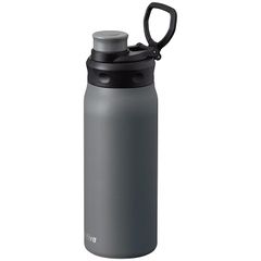 【新品】 アトラス 水筒 600ml 直飲み 保冷 真空断熱 スポーツボトル 軽量 スポーツドリンク対応 持ち運びに便利 ハンドル付き ダイレクトボトル アクティバ グレー ADHB-600GY 0