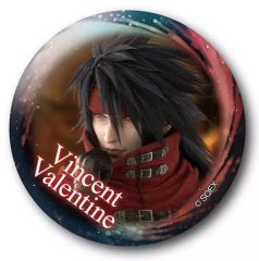 ファイナルファンタジーVII7上海スクエニカフェ ヴィンセント 缶バッジ 