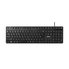 （まとめ）バッファロー USB接続有線フルキーボード 静音設計 ブラック BSKBU320BK 1台 〔×3セット〕