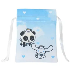 【メール便】パンシェルxサンリオキャラクターズ ミニ巾着袋 豆巾着 パンシェルxシナモロール サンリオ マリモクラフト 小物入れ キャラクター グッズ 