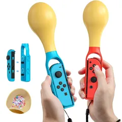 サンバDEアミーゴ 対応 コントローラー ジョイコンケース ATiC Samba de Amigo用 Joy-Con バッチ サンドハンマーJoy-con スマッシュラケット サンバ DE アミーゴ アミーゴ専用サンドハンマー ABS素材 Switch/S 1