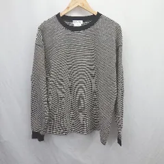 ◇ Θ CIAOPANIC TYPY チャオパニックティピー ボーダー 長袖 Tシャツ サイズL ベージュ ブラック レディース メンズ E  【1506110007872】