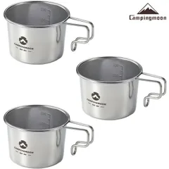 マグカップ おしゃれ シェラカップセット 直火 ソロ マグ ミニ S  ステンレス 耐熱 キャンプ スタッキング コンパクト 軽量 コップ キャンピングムーン