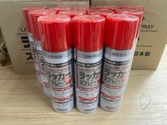 特価品　サンデーペイント　ラッカースプレー　380ｍｌ　赤　12本　日本製