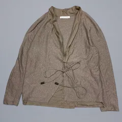 近年✨ファビアナフィリッピ コットンカーディガン 春夏 牛革紐 ベージュ系 S 近年✨ファビアナフィリッピ コットンカーディガン 春夏 牛革紐
