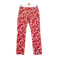 サイズ：79 ADIDAS GOLF アディダスゴルフ ;adipure ロングパンツ ペイズリー柄 レッド系 [240101435542] ゴルフウェア メンズ ストスト