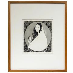 宮田雅之 シルクスクリーン 花乙女 額装品 直筆サイン入り - メルカリ