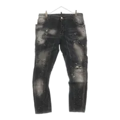 2025年最新】ディースクエアード DSQUARED2 ペイントデニムパンツの  