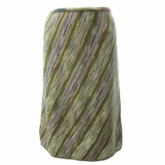 ミッソーニ MISSONI 美品 ウール ニットスカート セミフレア 総柄 モヘア混 ロング 緑 茶 白 マルチカラー 42 約M 1118のサムネイル