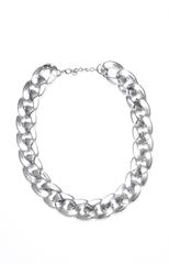 Big Silver Chain Necklace