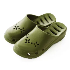 [オクムラ] サンダル WATER pass M カーキ OBAA5900KH 水が溜らない 軽い ベランダサンダル