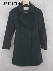 ◇ ◎ NATURAL BEAUTY ナチュラルビューティー ウエストベルト付き 長袖 コート サイズ34 ブラック レディース 【中古】 【1002802492402】