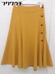 ◇ ADAM ET ROPE アダムエロペ スリット 膝下丈 フレア スカート サイズ36 オレンジ レディース  【中古】 【1112170008911】