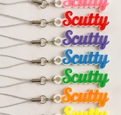 【筆記体】オーダーメイド　ネームキーホルダー　名入れ　文字入れ　ネームプレート（3Dプリンタ）