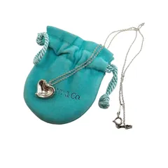 ティファニー Tiffany&Co. エレサペレッティ SV925 スターリングシルバー 4.3g フルハート チェーン ネックレス