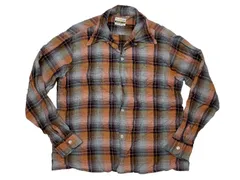 60s GRANT-CREST GRANELLA オンブレチェック レーヨン ボックスシャツ ビンテージ オリジナル サイズL 16-16 1/2