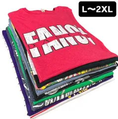 超お🉐！！【送料無料‼️】アメリカ古着 メンズ L〜2XL半袖プリントTシャツ おまかせ10枚セット 福袋 アソート まとめ 業者 卸 ビッグサイズ レディースオーバーサイズ O LL 2XL 大きいサイズ