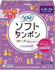 ソフィ ソフトタンポン スーパープラス 特に量の多い日用 25コ入