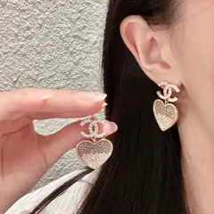 【今日特価】Chanel 中古 ダブル C イヤリング オリジナルリプリカロゴ 国内送料無料！在庫限定セール価格