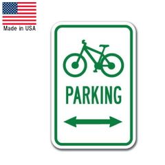 メタルサイン 駐輪場 "PARKING" 縦45.5cm×横30.5cm アメリカ製