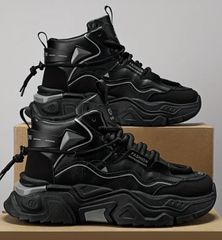 moncler LEAVE NO TRACE ダッドスニーカー ハイカット 黒 - メルカリ