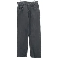 古着 ラングラー Wrangler RELAXED FIT ブラックデニム ストレートデニムパンツ メンズw33相当/eaa419909